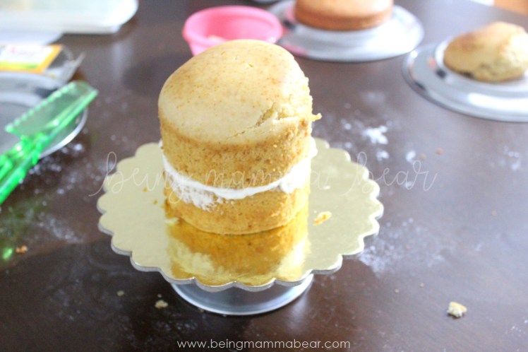 Being Mamma Bear - Unicorn Theme First Birthday Rainbow Cake with Vanilla Buttercream frosting 2