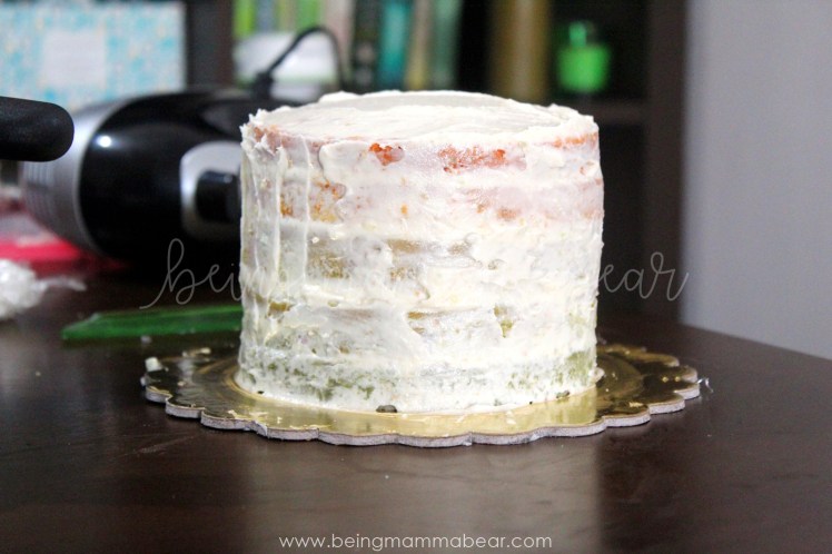 Being Mamma Bear - Unicorn Theme First Birthday Rainbow Cake with Vanilla Buttercream frosting 5